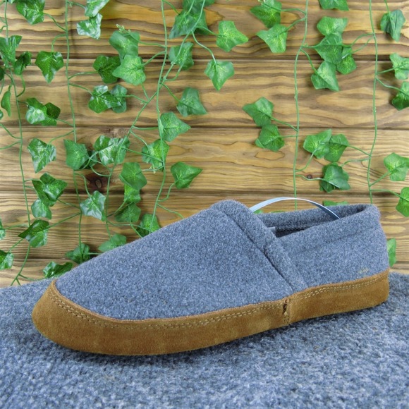 Lands' End Men  Slip-On Gray Fabric Size 7.5-8.5 Medium Gently Used 2025 - Picture 1 of 7